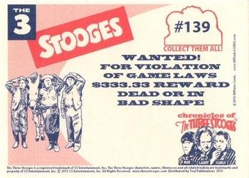 2015 RRParks Chronicles of the Three Stooges - Retro-Stalgic 50's Old School #139 Larry Fine Back