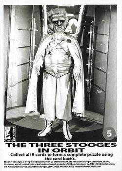2015 RRParks Chronicles of the Three Stooges - The Three Stooges In Orbit Puzzle #5 Alien in white space suit (puzzle center middle) Front