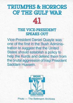 1991 Triumphs & Horrors of the Gulf War #41 The Vice-President Speaks Out Back