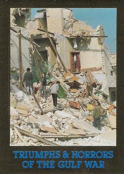 1991 Triumphs & Horrors of the Gulf War - Gold Foil Edition #14 Bombed Out Building in Baghdad Front