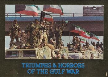 1991 Triumphs & Horrors of the Gulf War - Gold Foil Edition #25 Returning in Triumph Front