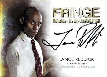 2012 Cryptozoic Fringe Seasons 1 & 2 - Autographs #A3 Lance Reddick Front