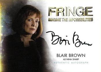 2012 Cryptozoic Fringe Seasons 1 & 2 - Autographs #A4 Blair Brown Front