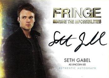 2012 Cryptozoic Fringe Seasons 1 & 2 - Autographs #A7 Seth Gabel Front