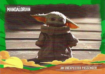 2020 Topps Star Wars The Mandalorian Journey of the Child - Green #14 An Unexpected Passenger Front