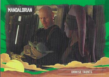 2020 Topps Star Wars The Mandalorian Journey of the Child - Green #18 Unwise Taunts Front