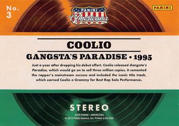 2015 Panini Americana - Certified Albums Silver #3 Coolio Back