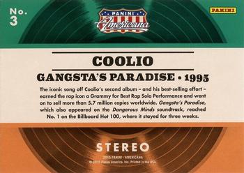 2015 Panini Americana - Certified Singles Silver #3 Coolio Back