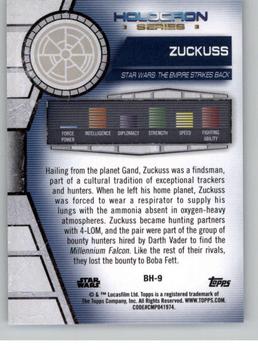 2020 Topps Star Wars Holocron Series #BH-9 Zuckuss Back