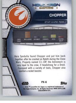 2020 Topps Star Wars Holocron Series #PX-6 Chopper Back