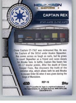 2020 Topps Star Wars Holocron Series #Rep-16 Captain Rex Back