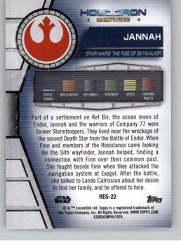 2020 Topps Star Wars Holocron Series #Res-22 Jannah Back