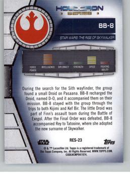 2020 Topps Star Wars Holocron Series #Res-23 BB-8 Back