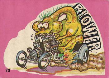 1973 Donruss Fantastic Odd Rods Stickers Series 1 #70 Blower Front