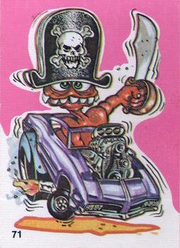 1973 Donruss Fantastic Odd Rods Stickers Series 1 #71 Pirate Kat Front
