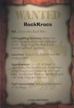 1994-97 Nintendo Power Magazine Inserts #NNO Donkey Kong Country - RockKrocs Back