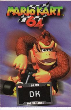 1994-97 Nintendo Power Magazine Inserts #NNO Mario Kart 64 - DK Front