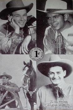 Roy Rogers 1950's Cowboy WESTERN VINTAGE Exhibit Penny Arcade Card 