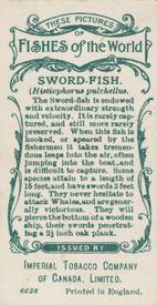 1924 Imperial Tobacco Co of Canada (ITC) Fishes of the World (C12) #NNO Sword-fish Back