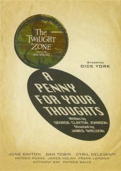 2020 Rittenhouse Twilight Zone Archives #J105 A Penny For Your Thoughts Front