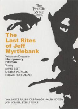 2020 Rittenhouse Twilight Zone Archives #J120 The Last Rites Of Jeff Myrtlebank Front