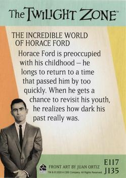 2020 Rittenhouse Twilight Zone Archives #J135 The Incredible World Of Horace Ford Back