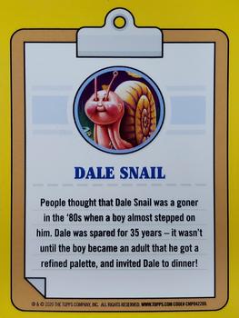 2020 Topps Garbage Pail Kids 35th Anniversary #7a Dale Snail Back