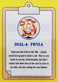2020 Topps Garbage Pail Kids 35th Anniversary #8a Dial-a-Twyla Back