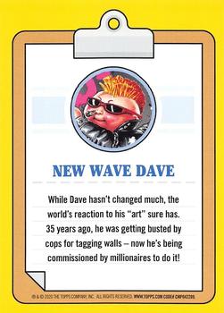 2020 Topps Garbage Pail Kids 35th Anniversary #17a New Wave Dave Back