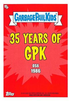 2020 Topps Garbage Pail Kids 35th Anniversary #61a Dangling Daniele Back