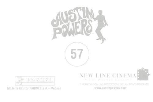 1998-99 Panini Austin Powers Photocards #57 Fem-bot in black lingerie Back