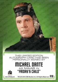 2020 Rittenhouse Star Trek The Original Series Archives & Inscriptions - Autographed Inscriptions #A18 Michael Dante Back