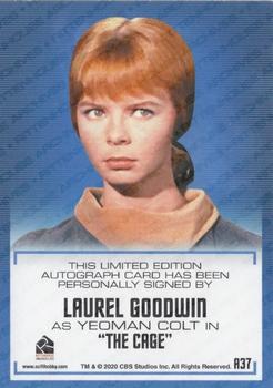 2020 Rittenhouse Star Trek The Original Series Archives & Inscriptions - Autographed Inscriptions #A37 Laurel Goodwin Back
