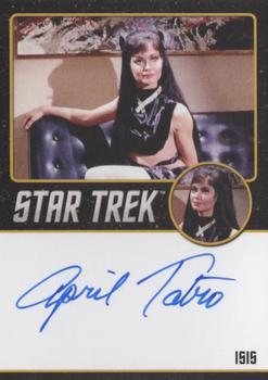 2020 Rittenhouse Star Trek The Original Series Archives & Inscriptions - Autographs (Black Border Design) #NNO April Tatro Front