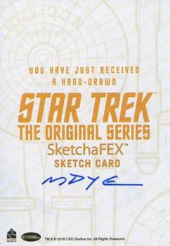 2020 Rittenhouse Star Trek The Original Series Archives & Inscriptions - Sketches #NNO Marcia Dye Back