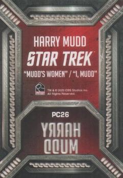 2020 Rittenhouse Star Trek The Original Series Archives & Inscriptions - Laser Cut Villains #L26 Harry Mudd Back