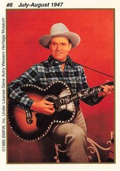 1995 SMKW Gene Autry Comic Cards #8 July-August 1947 Back