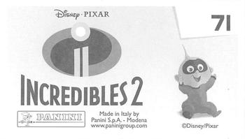 2018 Panini The Incredibles 2 Album Stickers #71 A Mountain-Top Mansion Back