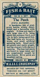 1914 Churchman's Fish & Bait (C11) #9 Perch Back