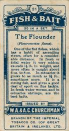 1914 Churchman's Fish & Bait (C11) #31 Flounder Back