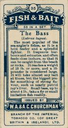1914 Churchman's Fish & Bait (C11) #35 Bass Back