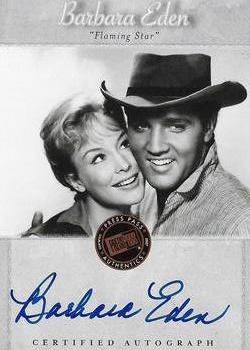 2007 Press Pass Elvis Is - Band Member & Co-Star Auto #NNO Barbara Eden Front