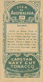 1912 Capstan Navy Cut Tobacco Fish of Australasia #24 Salmon Back