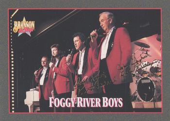 1992 NAC/Hit Cards International Branson On Stage - Gold Signature #18 Foggy River Boys Front