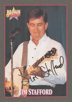 1992 NAC/Hit Cards International Branson On Stage - Gold Signature #61 Jim Stafford Front