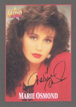 1992 NAC/Hit Cards International Branson On Stage - Gold Signature #78 Marie Osmond Front