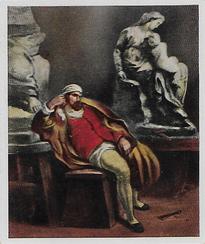 1934 Eckstein-Halpaus Die Grossen der Weltgeschichte (The Greats of World History) #16 Michelangelo Front