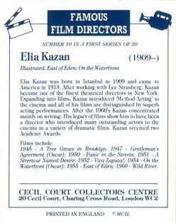 1992 CECIL  COURT SET OF L 20  FAMOUS  FILM  DIRECTORS  CARDS 