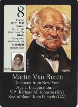 1999-00 Little Debbie C-SPAN American Presidents and First Ladies #8 Martin Van Buren Front