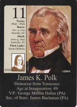1999-00 Little Debbie C-SPAN American Presidents and First Ladies #11 James K. Polk Front